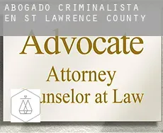 Abogado criminalista en  St. Lawrence County