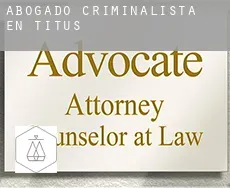 Abogado criminalista en  Titus
