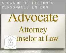 Abogado de lesiones personales en  Don
