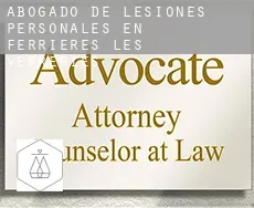 Abogado de lesiones personales en Ferrières-les-Verreries