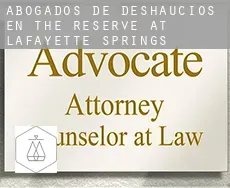 Abogados de deshaucios en  The Reserve at Lafayette Springs