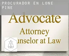Procurador en  Lone Pine