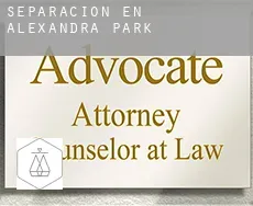 Separación en  Alexandra Park