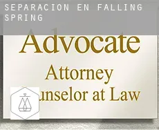 Separación en  Falling Spring