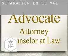 Separación en  Le Val