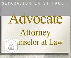 Separación en  St. Paul