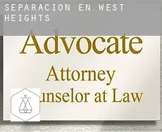Separación en  West Heights
