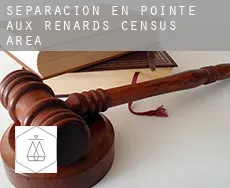 Separación en  Pointe-aux-Renards (census area)