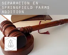 Separación en  Springfield Farms Addition