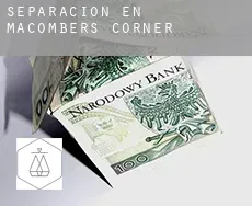 Separación en  Macombers Corner