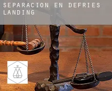 Separación en  DeFries Landing