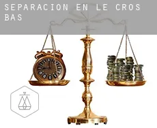 Separación en  Le Cros Bas
