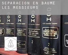 Separación en  Baume-les-Messieurs