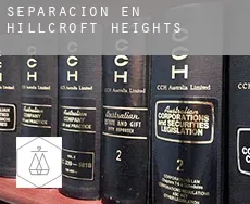 Separación en  Hillcroft Heights