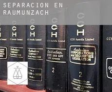 Separación en  Raumünzach