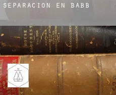 Separación en  Babb