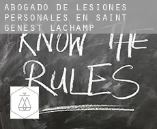 Abogado de lesiones personales en Saint-Genest-Lachamp