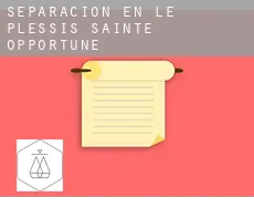 Separación en  Le Plessis-Sainte-Opportune