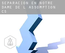 Separación en  Notre Dame de l'Assomption (census area)